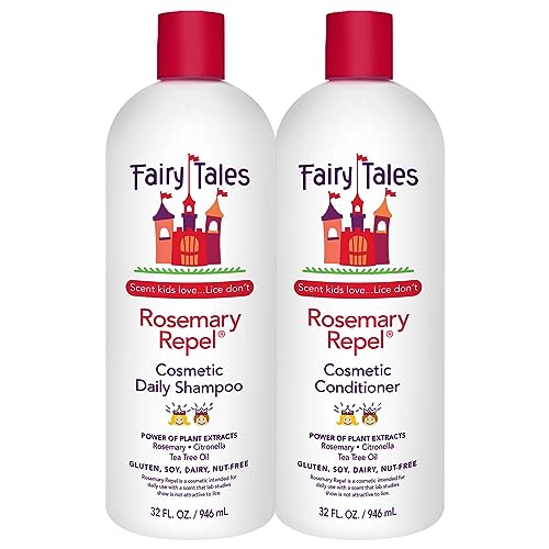 Fairy Tales Kids Shampoo & Body Wash Duo - Lice Defense, Nourishing Essential Oils - 2 Pack