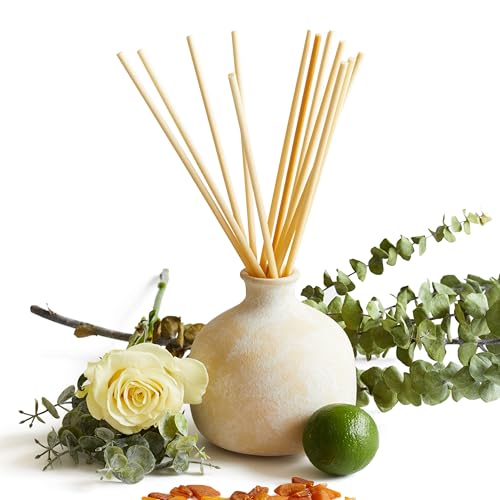 BLUEME Aromatherapy Diffuser - Eucalyptus & Lime, Refillable, Handmade Ceramic - 16.91 Fl Oz