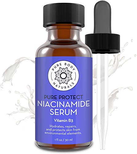Pure Body Naturals Niacinamide Face Serum - Boosts Collagen, Pore Reducing, 1oz