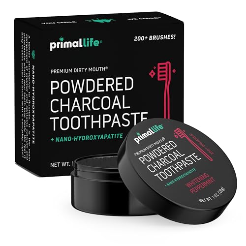 Primal Life Organics Dental Care Tool - Lasting Clean, Organic Ingredients - Black Peppermint, 1oz