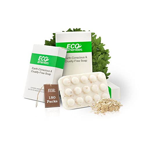 ECO Amenities Bar Soap - Natural Ingredients, Individually Wrapped, 1.5oz, 180 Bars/Case