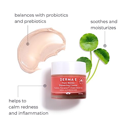Derma E Moisturizer - Balances Skin Microbiome, Nourishes Sensitive Skin - 2 OZ