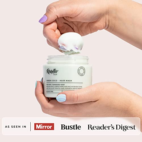 Remilia Hair Mask - Deep Conditioning for Dry, Damaged Hair with Coconut & Avocado Oils - 200ml