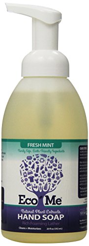 Eco Me Natural Foaming Hand Soap - Antibacterial Mint Scent, Toxin-Free, 20oz