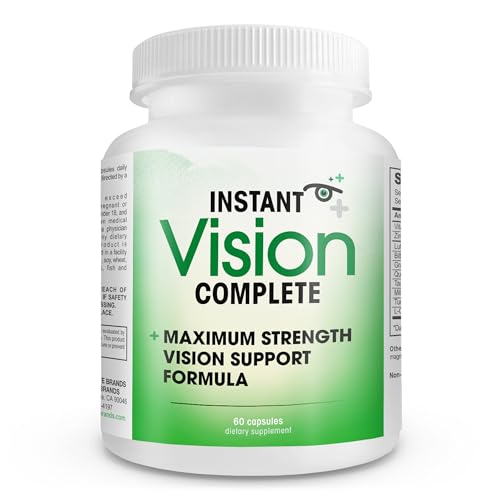 Instant Vision Complete Eye Supplement - Natural Lutein Blend for Vision Support - 30 Capsules