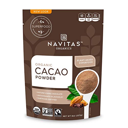 Navitas Organics Cacao Powder & Nibs Bundle - Organic, Fair Trade, Non-GMO - 8oz & 4oz