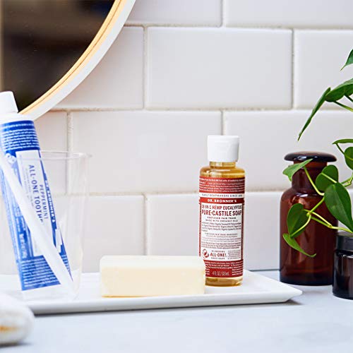Dr. Bronner's Pure-Castile Liquid Soap - Organic Oils, 18-in-1 Uses, Concentrated, Eucalyptus - 4oz