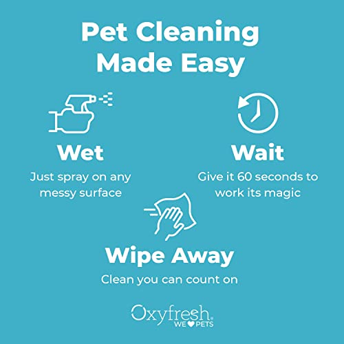 Oxyfresh Pet Odor & Stain Remover - Fast-Acting, Safe Formula for Small Animals, 16oz