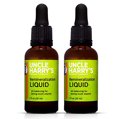 Uncle Harry's Oral Care Set - Strengthens Enamel & Freshens Breath, 100% Natural - 2 Pack, 1 oz.