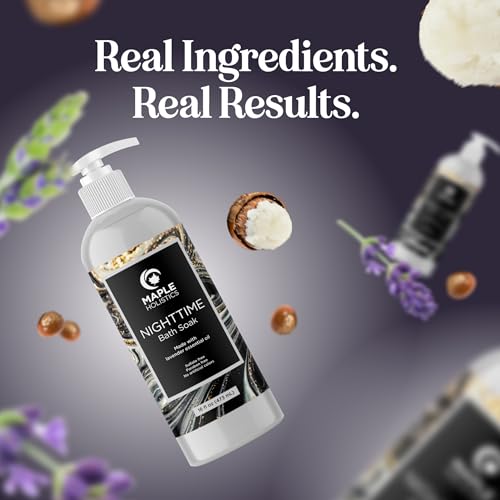 Maple Holistics Luxury Bubble Bath - Relaxing Lavender Soak, Nourishing Vegan Formula - 16oz