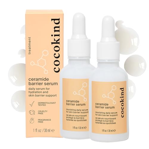 Cocokind Face Serum - Deep Hydration & Skin Barrier Support, Fragrance-Free - 1 fl oz (2 Pack)