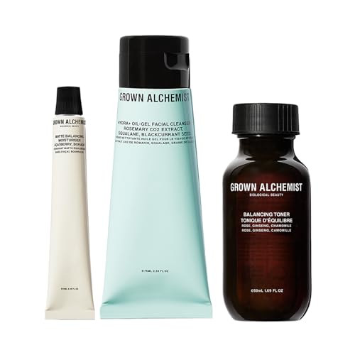 Grown Alchemist Skin Care Set - Gentle Cleanse, Tone & Hydrate with Plant-Based Ingredients - 75ml