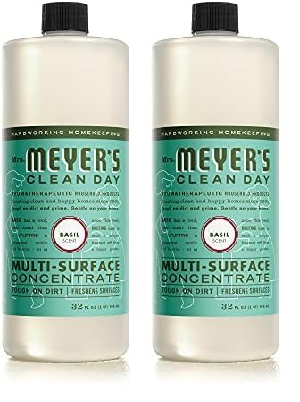 Mrs. Meyer's Multi-Surface Cleaner Concentrate - Tough on Dirt, Biodegradable, Basil Scent - 32oz