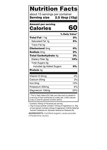 Navitas Organics Cacao Powder & Nibs Bundle - Organic, Fair Trade, Non-GMO - 8oz & 4oz