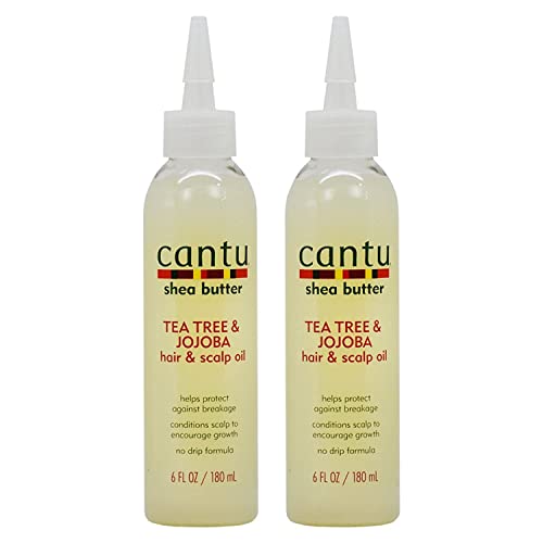 Cantu Shea Butter Hair Oil - Moisturizes, Encourages Growth & Reduces Breakage - 2 Pack 6oz