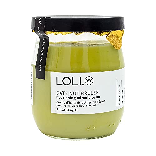 LOLI Organic Date Nut Brulee Body Balm - Nourishing Moisturizer, Vegan & MADE SAFE Certified - 3.4oz