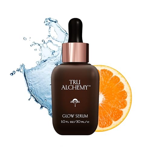 Tru Alchemy Vitamin C Face Serum - Hydrating, Brightening with Bakuchiol & Green Tea - 1 fl oz