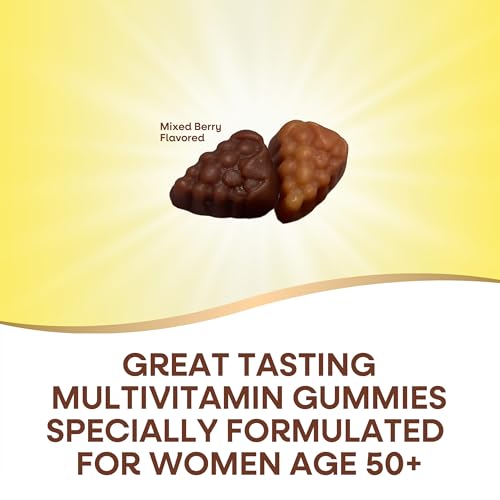 Nature's Way Alive! Women's 50+ Multivitamin Gummies - Supports Heart, Brain, Bones - 130 Count