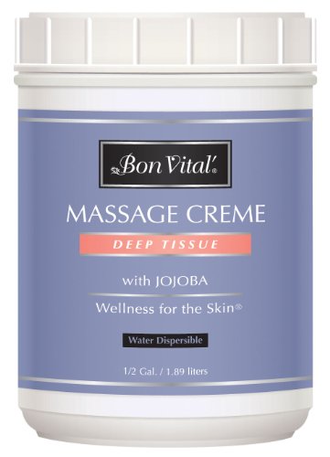 Bon Vital' Deep Tissue Massage Oil - Muscle Relaxation, Antioxidant-Rich, 1/2 Gallon Jar
