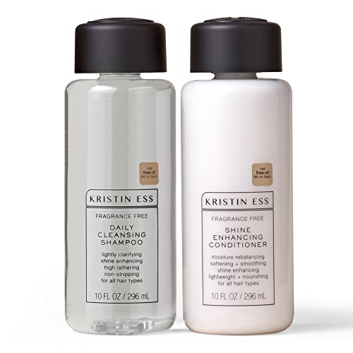 Kristin Ess Shampoo & Conditioner Set - Hydrating, Vegan, Cruelty-Free, Color Safe - 10 oz