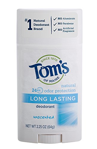 Tom's of Maine Natural Deodorant Stick - 24-Hour Odor Protection, Aluminum Free - 2.25oz