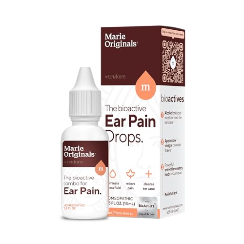 Marie Originals Ear Wax Removal Kit - Herbal Relief for Swimmer's Ear & Earaches - 14mL