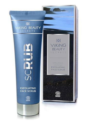 Viking Beauty Secrets Face Scrub - Hydrating Organic Exfoliator with Volcanic Sand - 2 Fl Oz