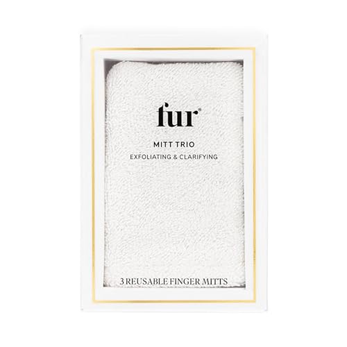 Fur Mitt Trio Body & Hair Mist - Exfoliating, Reusable Mitts for All Skin Types - 3 Pack