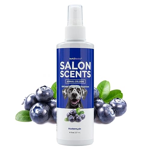 Bark2Basics Pet Grooming Cologne - Long Lasting Deodorizer, Naturally Derived, 8 oz - Blueberry Pie