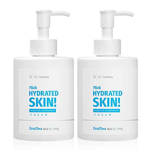 ZealSea Body Moisturizer - Hydrates & Soothes Dry Skin, Vegan & Gluten-Free - 10.2oz, 2-Pack
