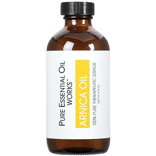 Pure Essential Oil Works Arnica Oil - Relieves Muscle Pain, Paraben-Free, Natural - 8oz