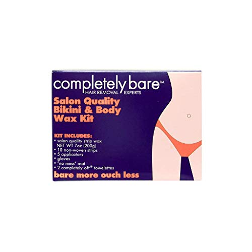 Completely Bare Waxing Kit - Reduces Ingrown Hairs, Soothes Skin with Green Tea - 7 oz