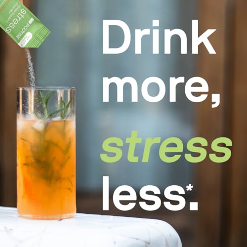 Rootine Stress Support Adaptogen Drink Mix - Boost Energy, Mood & Cortisol Balance - 30 Servings