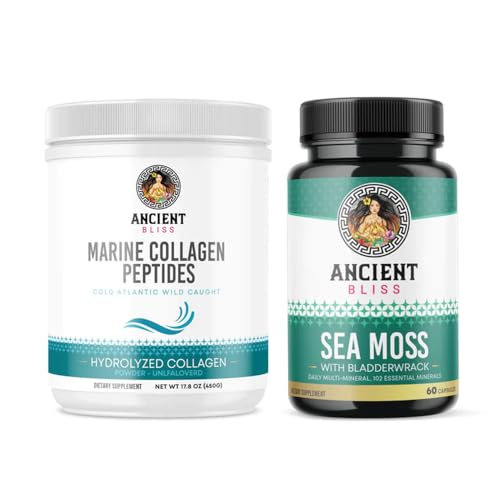 Ancient Bliss Collagen - Rejuvenate Skin, Joints & Metabolism, Vegan Powder - 30 Servings