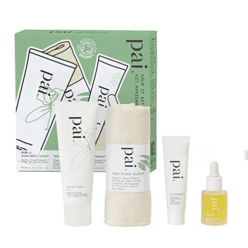 Pai Skincare 3-Step Calm It Kit - Soothing Routine for Sensitive Skin, Vegan, Organic - 3 Items