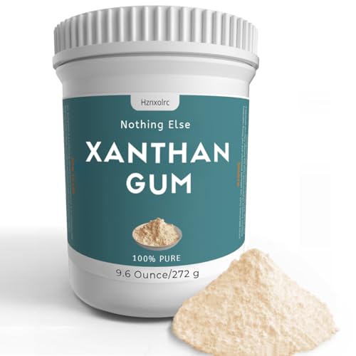 Hznxolrc Food Storage & Washing Set - Enhances Texture, Vegan, 100% Pure Xanthan Gum - 9.6oz