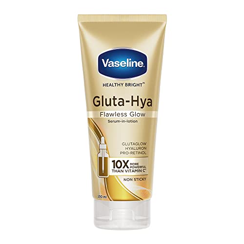 Vaseline Gluta-Hya Flawless Glow Serum-In-Lotion - Visibly Brighter Skin, 200ml