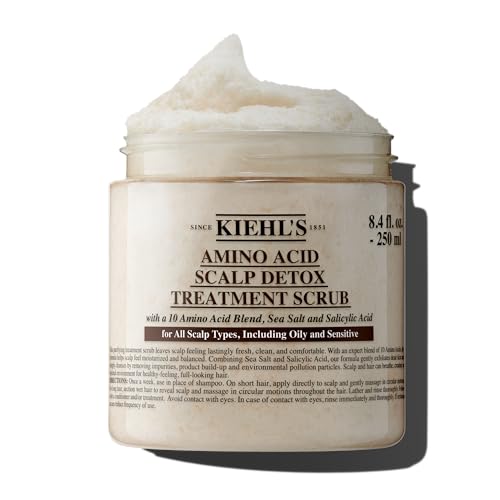 Kiehl's Amino Acid Scalp Scrub - Gentle Detox, Exfoliates & Normalizes, Salicylic Acid - 8.4 fl oz
