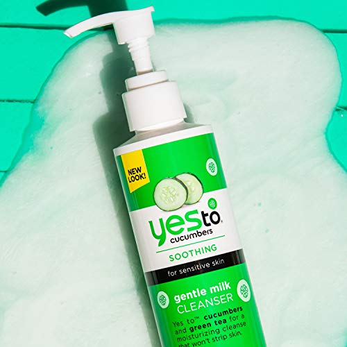 Yes To Cucumbers Face Wash & Cleanser - Moisturizing, Soothing with Aloe & Green Tea - 6 Fl Oz