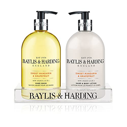 Baylis & Harding Hand Care Set - Nourishing Hand Wash & Lotion with Vitamin A, B, C - 16.9oz