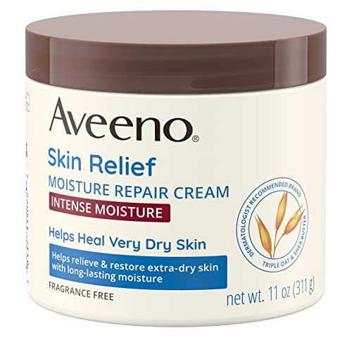 Aveeno Body Cream - Relieves Extra-Dry Skin, Triple Oat Complex, Dermatologist Recommended - 11oz