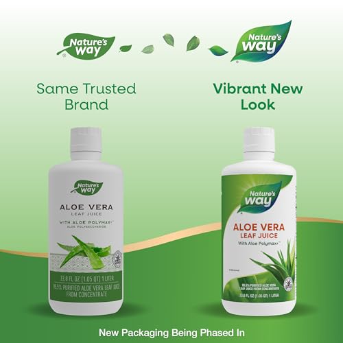 Nature's Way Aloe Vera Supplement - Supports Digestive Health, Certified Quality - 33.8 Fl. Oz