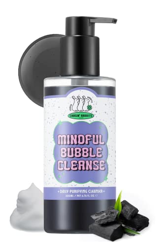 CHASIN' RABBITS Mindful Bubble Cleanse - Pore Purifying Charcoal Cleanser for Oily Skin - 200mL
