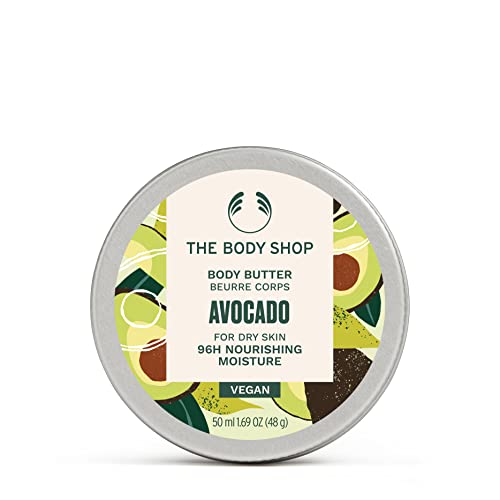The Body Shop Avocado Body Butter - Nourishes Dry Skin, 96% Natural Ingredients - 1.69 Oz