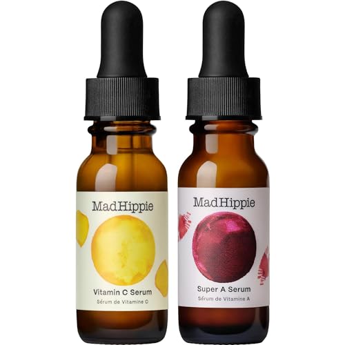 Mad Hippie Skin Care Set - Brightening Vitamin C & Firming Retinol Duo, 0.5 Fl Oz Each