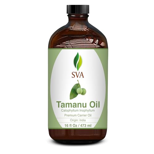 SVA Tamanu Seed Oil - Nourishing for Face, Skin & Hair, Cold Pressed - 16 Fl Oz