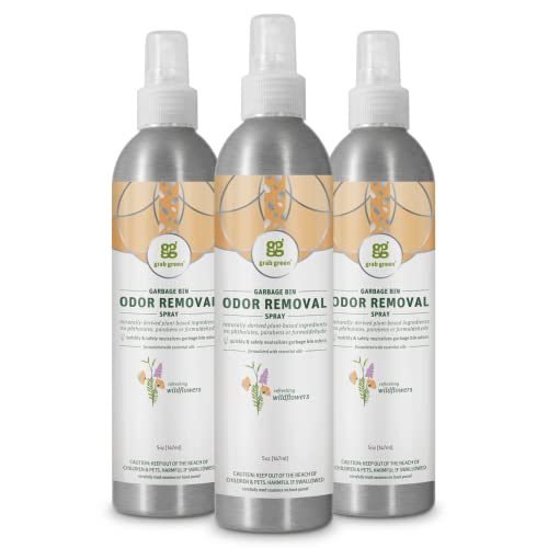 Grab Green Air Freshener - Naturally Neutralizes Odors, Refreshing Wild Flower Scent - 3 Pack, 5oz