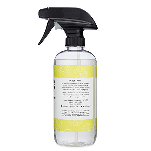 Molly's Suds All Purpose Cleaner - Deep Cleaning, Plant-Powered Ingredients - Lemon Burst, 32oz