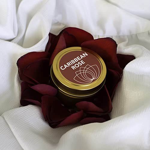 Good Clean Love Caribbean Rose Candle - Natural Aphrodisiac, Pure Essential Oils - 4 Oz