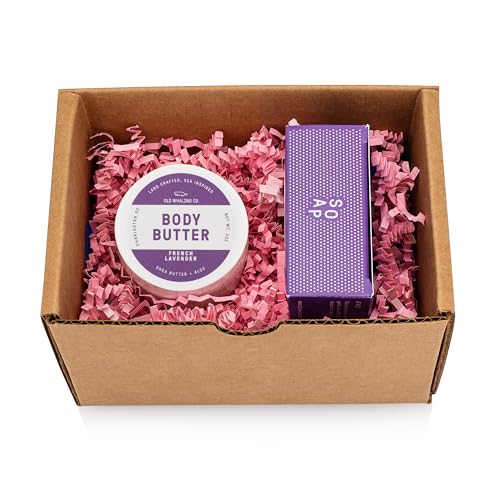 Old Whaling Co Bath & Body Gift Set - Moisturizing Soap & Body Butter, French Lavender - 5oz & 2oz